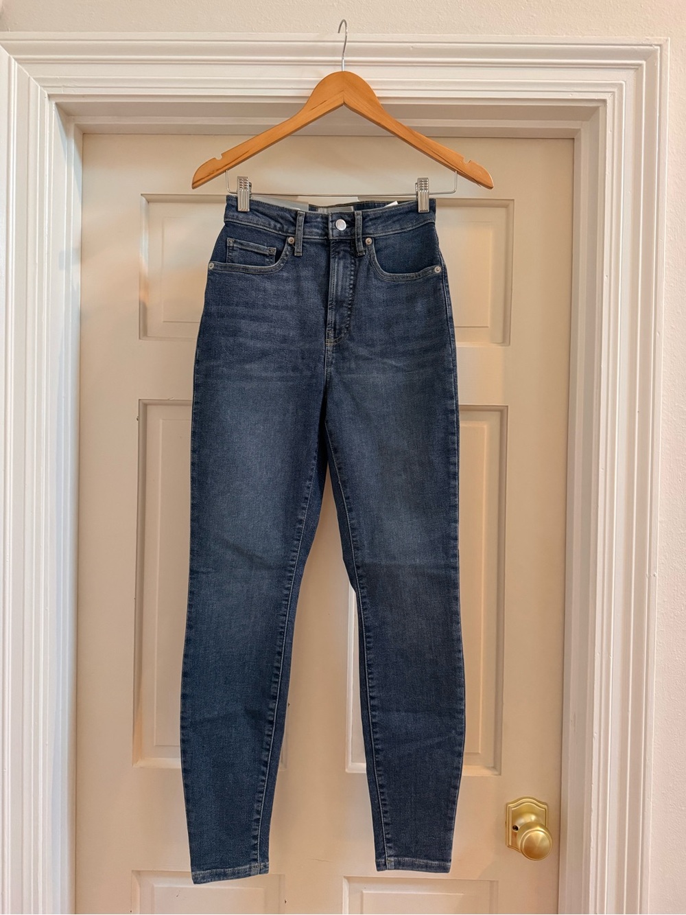 Everlane Curvy Way-High Skinny Jeans Size 26 Medium Wash NWT